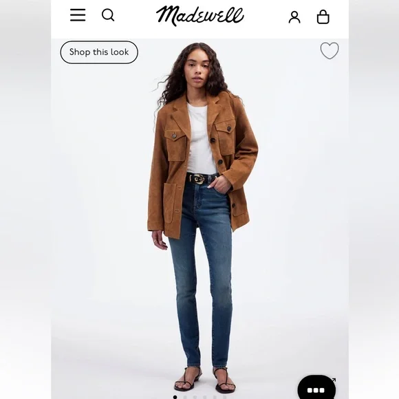 MADEWELL 10in. High Rise Skinny Jean- 26in - Picture 1 of 8